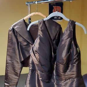 Women's dress with custom made wrap